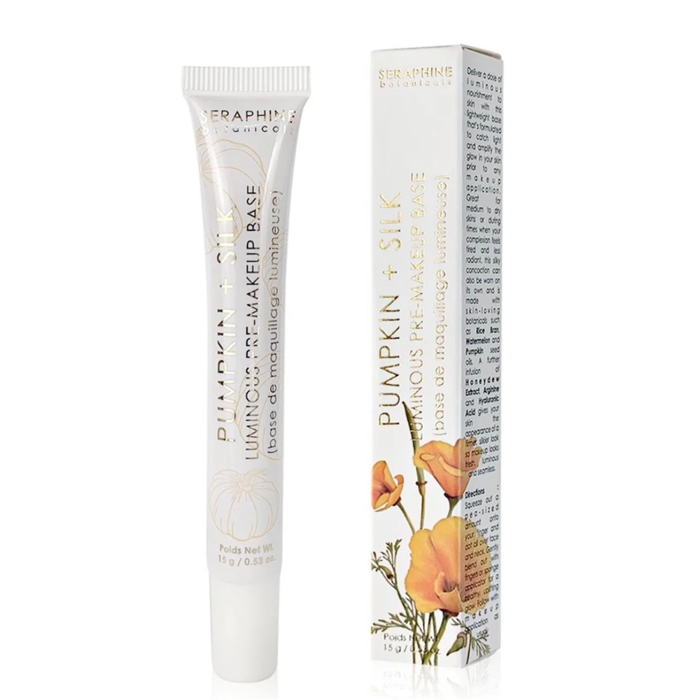 SERAPHINE BOTANICALS Pumpkin + Silk - Luminous Pre-Makeup Base NEW